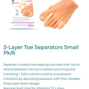 Two 6 packs toe separators